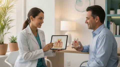 Consulta profesional de endodoncia en ambiente tranquilo